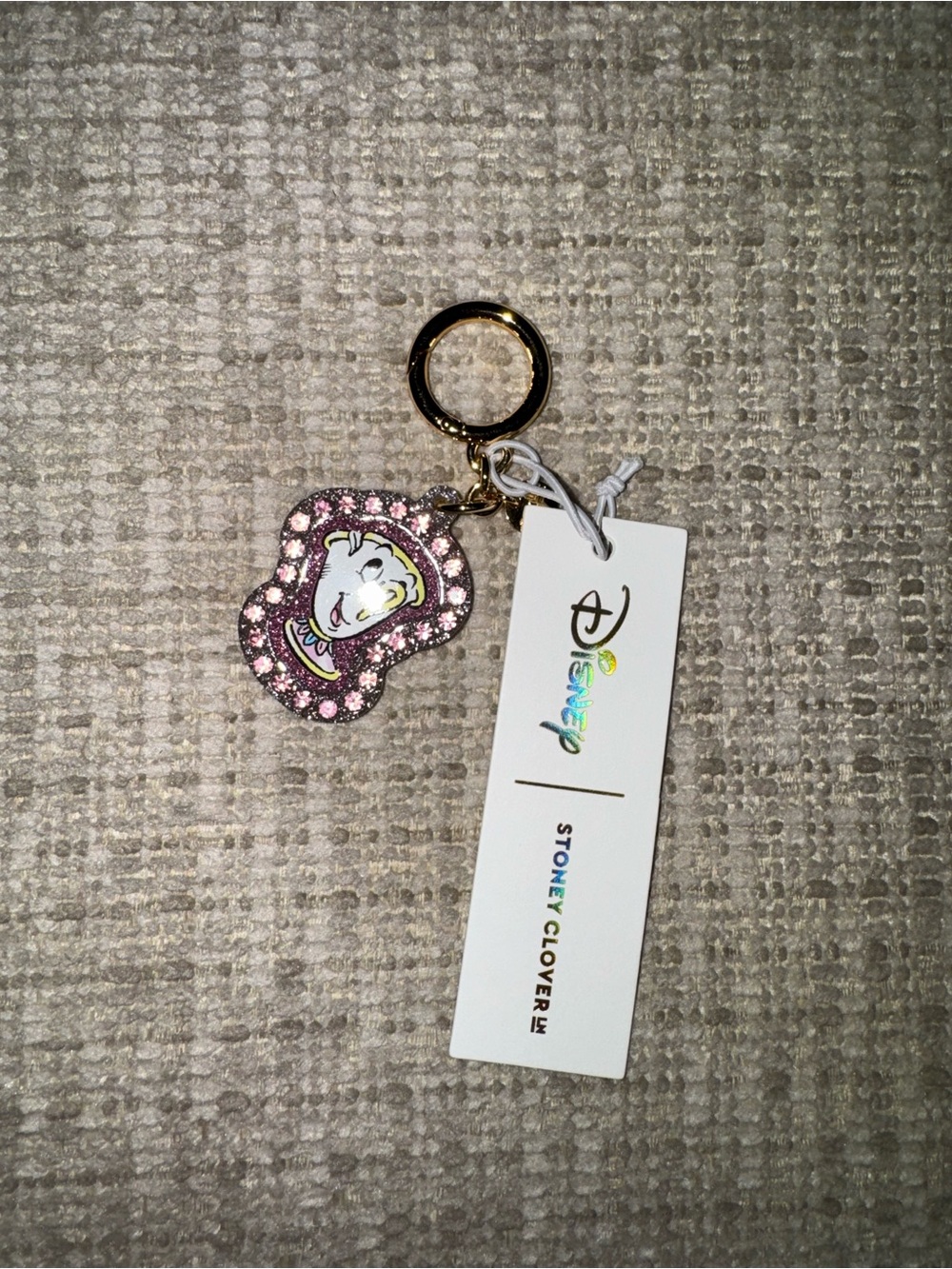 Disney x Stoney Clover Lane Chip (Beauty & the Beast) Bag Charm, NWT